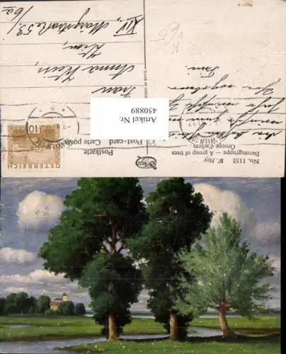 450889,Degi AK 1153 Künstler W. Hoy Baumgruppe Landschaft