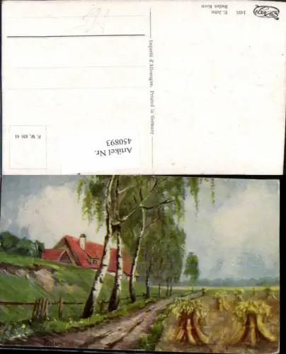 450893,Degi AK 1455 Künstler E. Jahn Reifes Korn Landschaft Feld