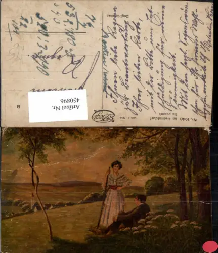 450896,Degi AK 1048 Künstler F. Noa Heimatdorf Liebe Paar Landschaft