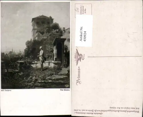 450924,Primus AK 3198 Künstler Karl Spitzweg Auf Posten Wache Soldat