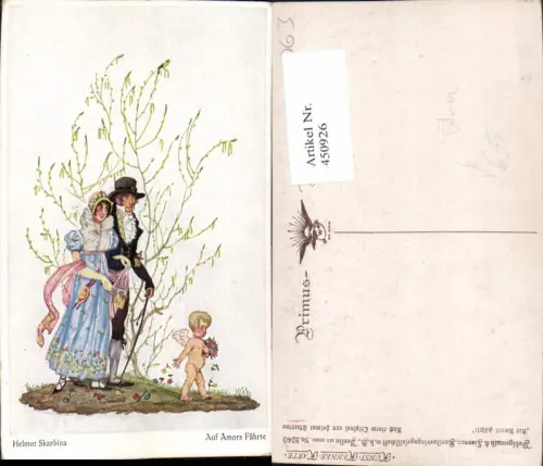 450926,Primus AK 5240 Künstler Helmut Skarbina Amors Fährte Liebe Paar