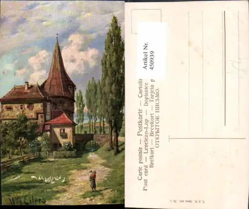 450939,Theo Stroefer 585euro1 Künstler Wilhelm Eilers Burg Turm Brücke