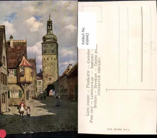 450942,Theo Stroefer 585euro2 Künstler Wilhelm Eilers Stadt Erker Tor Turm