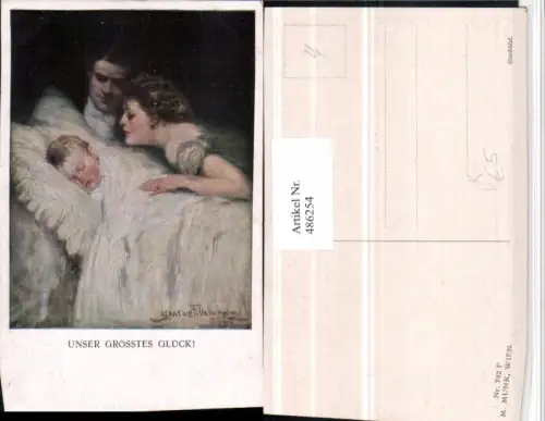 486254,M. Munk Vienne 742F Künstler Clarence F. Underwood Größtes Glück Familie