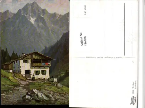 486408,Degi AK 1396 Künstler W. Hoy Pfandlhof b. Kufstein Bergkulisse