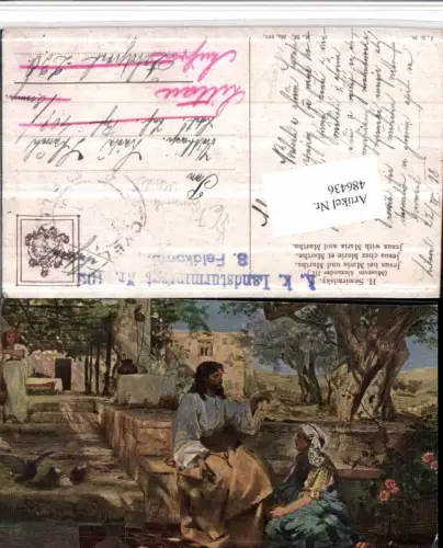 486436,Theo Stroefer Russische Meister 310 Künstler H. Semiradsky Jesus Maria Martha