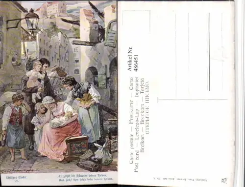 486451,Theo Stroefer 643euro7 Künstler H. Kaufmann Familie Trauer Schillers Glocke