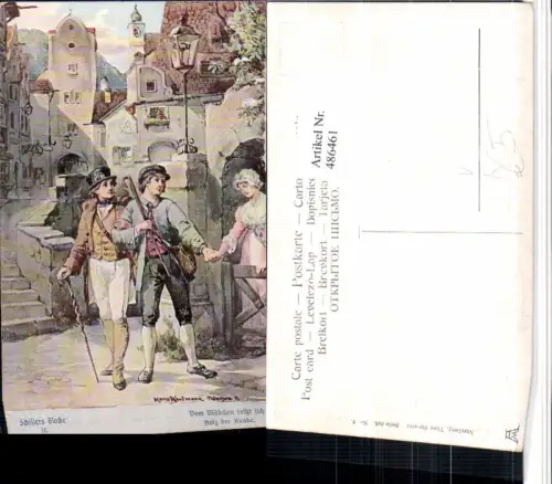 486461,Theo Stroefer 643euro2 Künstler H. Kaufmann Stadt Männer Schillers Glocke