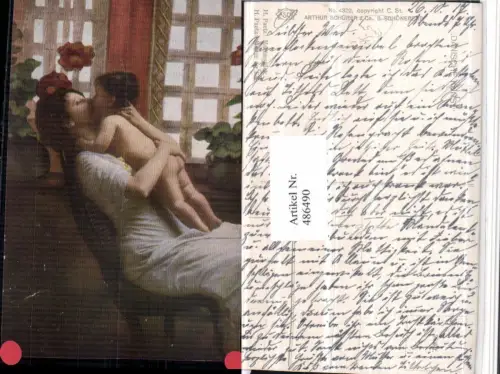 486490,Asco AK 4322 Künstler H. Paetz Mutterglück Frau Mutter Kind