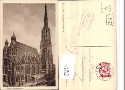 521122,Deutscher Schulverein 207 Wien Stephanskirche Stephansdom