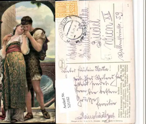 521162,Stengel e Co 29288 Künstler Lord F. Leighton Vereint Liebe Paar Römer