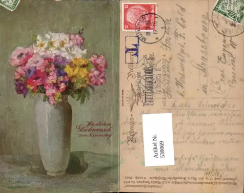 539069,Künstler AK H. Frauendorfer Mühlthaler Namenstag pub Primus AK 1016