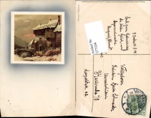 577234,Künstler AK Meissner e Buch 1554 Iris Serie Winterszeit