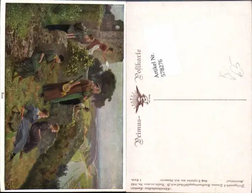 578276,Künstler AK Robert Kämmerer Wandervögel wandern Primus AK 1143