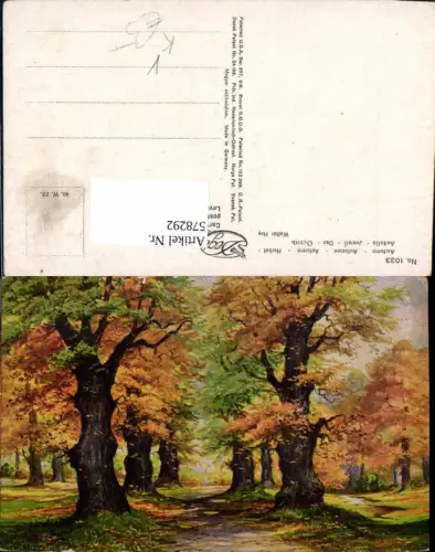 578292,Bäume Baum DEGI AK 1033 Walter Hoy Ölgemälde Imitations AK