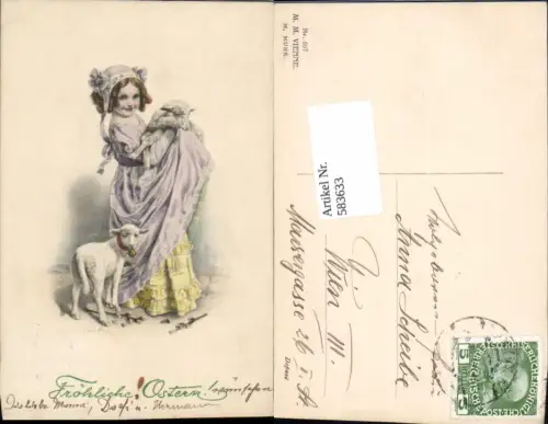 583633,Künstler AK H. Schubert Ostern pub Munk Vienne 507