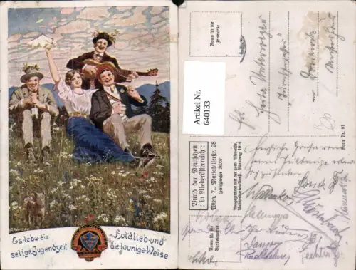 640133,Bund der Deutschen in Niederösterreich 91 Ernst Kutzer Studentika Wein Studentica