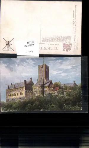 671194,Künstler AK Raphael Tuck Oilette 706 B Wartburg Eisenach Charles F. Flower