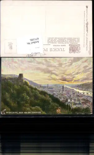 671195,Künstler AK Raphael Tuck Oilette 610 Heidelberg Charles F. Flower