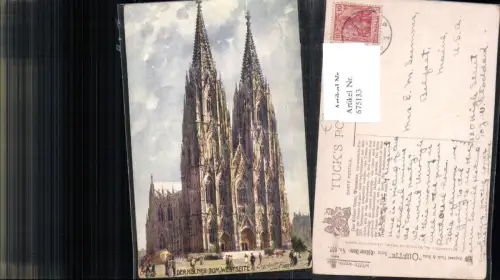 675133,Künstler AK Raphael Tuck Charles F. Flower Köln Dom