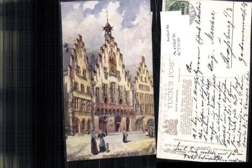 675139,Künstler AK Raphael Tuck Charles F. Flower Frankfurt am Main Römer