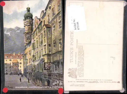 675143,Künstler AK Raphael Tuck R. Preuss Innsbruck Hofkirche