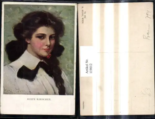119012,M. Munk Vienne 832 Clarence F. Underwood Frau m. Kirschen i. Mund