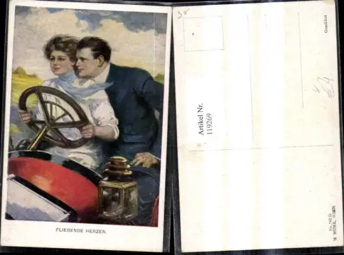 119269,M. Munk Vienne 742 D Clarence F. Underwood Fliegende Herzen Automobil Cabrio