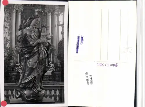 509424,Kirche Innenansicht Madonna Statue pub W. Schramm