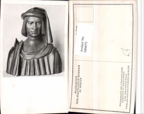 509475,Berlin Museum Lorenzo il Magnifico Statue Büste
