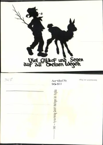96811,Scherenschnitt Silhouette Hugo Kocher Meitingen Augsburg