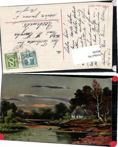 80399,H. Lissmann Berlin Ufer Fischerhaus Künstlerkarte