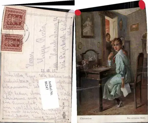 86247,Giovanino Verbotene Brief Mädchen Tisch Mutter