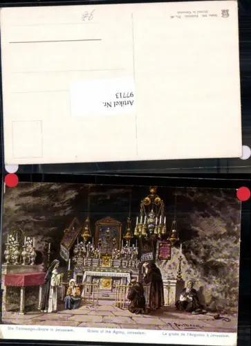 97713,F. Perlberg Todesangst Grotte in Jerusalem Kirche