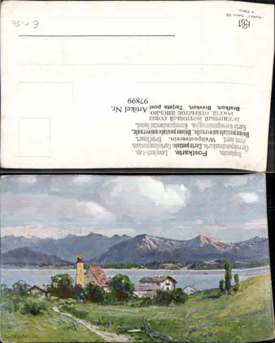 97899,J. Splitgerber jun Künstlerkarte Tegernsee Bayern