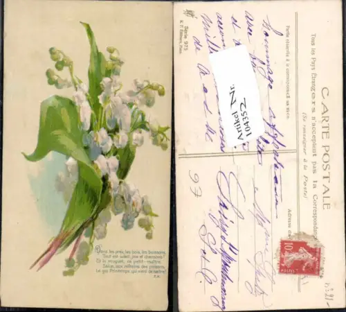 104352,Präge AK Schneeglöckchen Blumen