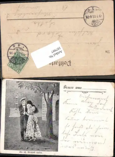 107997,Marine Kriegsmarine Frau weint zum Abschied Soldat Seemann