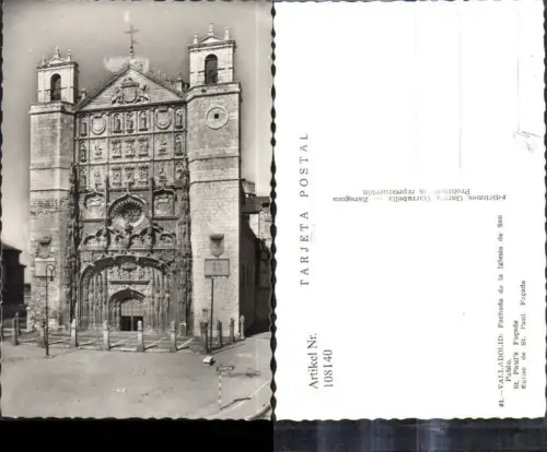 108140,Valladolid Fachada de la Iglesia de San Pablo