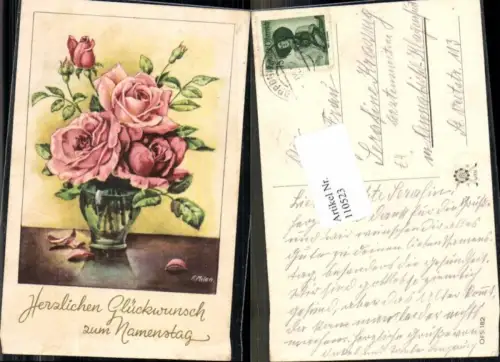 110523,F. Milan Namenstag Blumen Rosen
