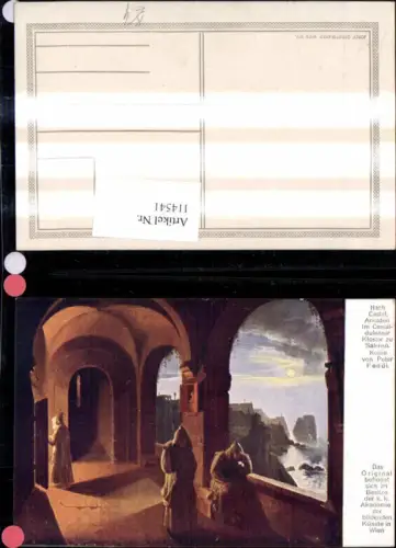 114541,Künstler Ak n. Castel v. Peter Fendi Arkaden i. Camaldulenser Kloster z. Salerno