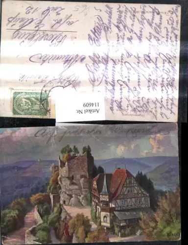 114609,Künstler Ak W. Bürger Vogesenburg Hochbarr b. Zabern