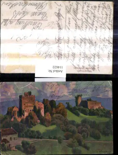 114622,Künstler Ak W. Bürger Vogesenburg Ottrotter Schlösser