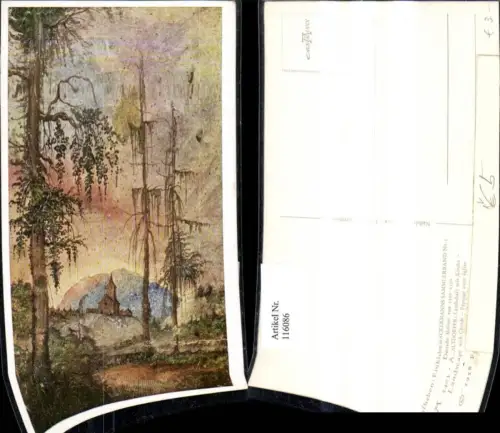 116086,Künstler Ak Albrecht Altdorfer Landschaft m. Kirche pub Ackermann 3403