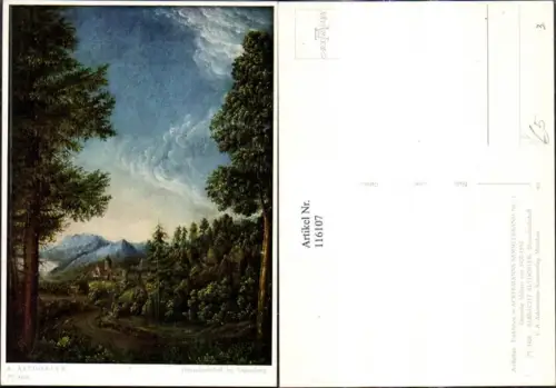 116107,Künstler Ak Albrecht Altdorfer Donaulandschaft pub Ackermann 3406
