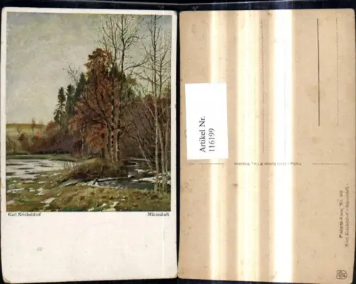116199,Künstler Ak Karl Kircheldorf Märzenluft Landschaft