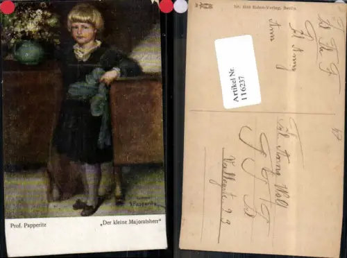 116237,Papperitz sign. Kleine Majoratsherr pub Eulen Verlag
