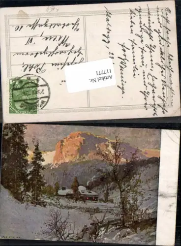 117771,K.L. Prinz Berglandschaft Haus Bäume