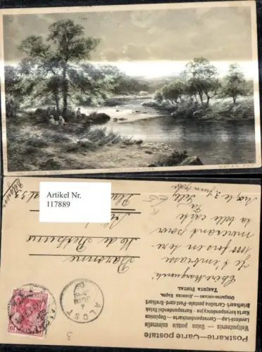 117889,Künstler Ak E. Walbourn Flusslandschaft Landschaft