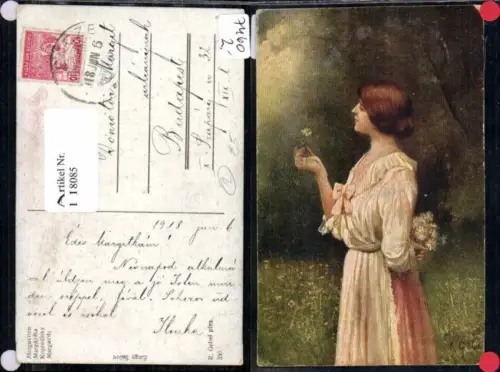 118085,R. Gebel Margariten Frau Blume Kleid Gänseblümchen