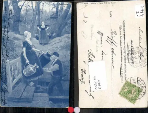 118098,Wittenhauer Frauen am Brunnen Fluss Wasserträgerin Wasserträgerinnen